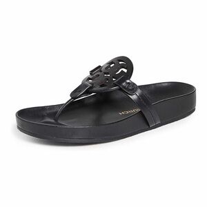 Tory Burch Women's Miller Cloud Sandals, Perfect Black, 12 Medium US Brand New
